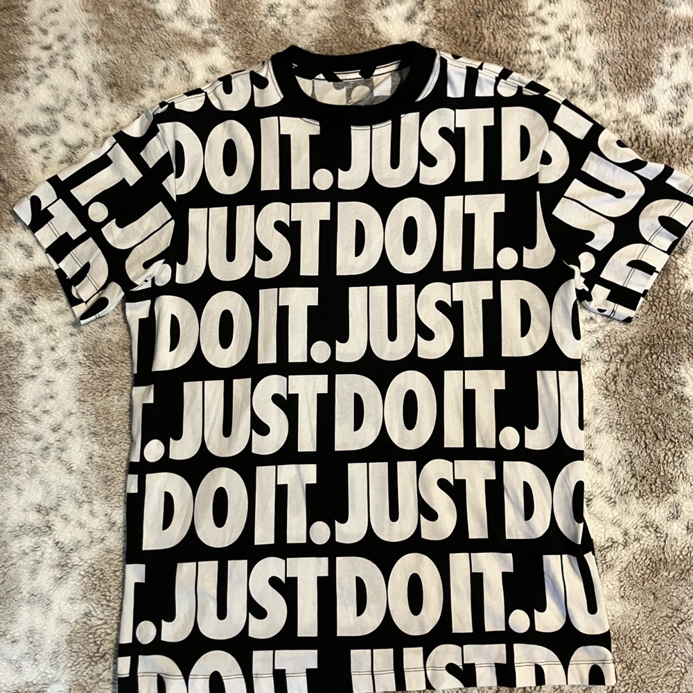 Nike Black and White Graphic Tee